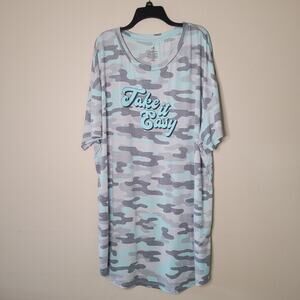 Sweet Treasure Plus Size 'Take It Easy' Nightgown 2X-3X